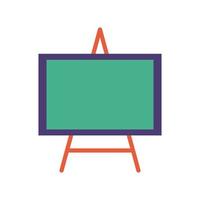 chalkboard school element flat style vector