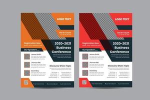 Business Conference Flyer Template vector