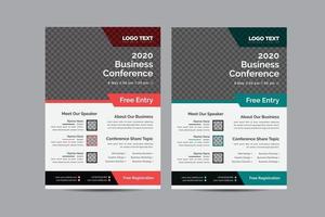 Business Conference Flyer Template vector