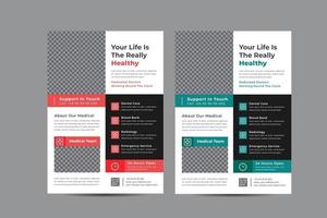 Creative Medical Health Care Flyer Template vector