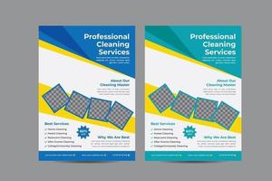 Professional Cleaner Service Flyer Design vector