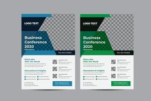 Business Conference Flyer Template vector