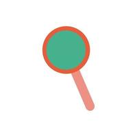 magnifying glass flat style vector