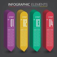 modern text box template banner Infographics vector