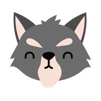 cute little raccoon flat style vector