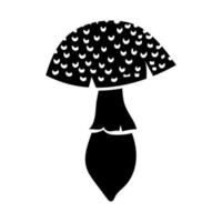 fungus plant silhouette style icon vector