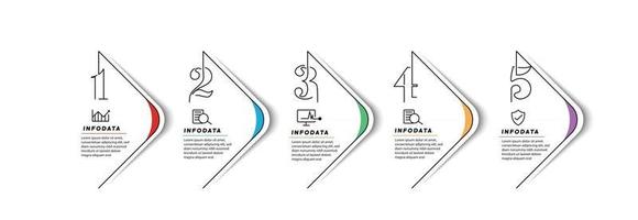 elementos de diseño de infografías de negocios infochart moderno marketing gráfico y gráficos diagramas de barras vector