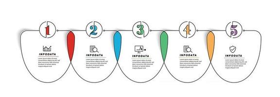 elementos de diseño de infografías de negocios infochart moderno marketing gráfico y gráficos diagramas de barras vector