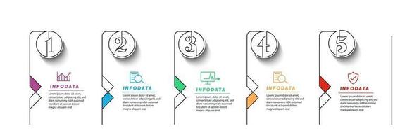 elementos de diseño de infografías de negocios infochart moderno marketing gráfico y gráficos diagramas de barras vector