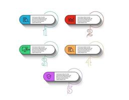 elementos de diseño de infografías de negocios infochart moderno marketing gráfico y gráficos diagramas de barras vector