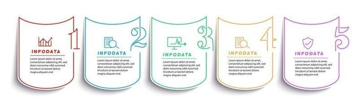 elementos de diseño de infografías de negocios infochart moderno marketing gráfico y gráficos diagramas de barras vector