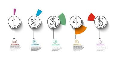 elementos de diseño de infografías de negocios infochart moderno marketing gráfico y gráficos diagramas de barras vector