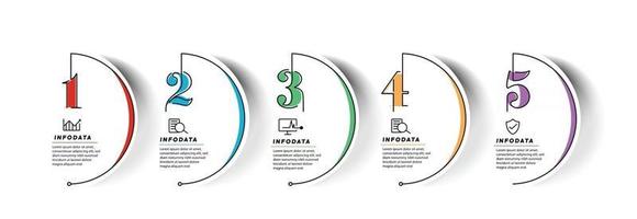 elementos de diseño de infografías de negocios infochart moderno marketing gráfico y gráficos diagramas de barras vector