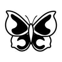 beautiful butterfly insect line style icon vector