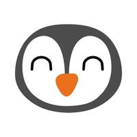 cute little penguin bird flat style vector