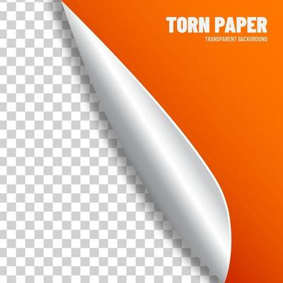 Transparent orange paper