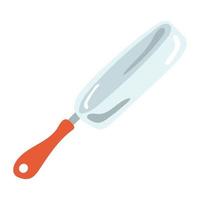 kitchen knife utensil hand draw style vector