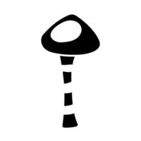 fungus plant silhouette style icon vector