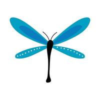 dragon fly insect line style icon vector