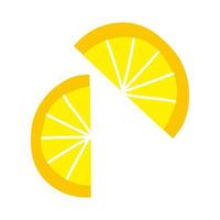 fresh lemon fruit hand draw style vector