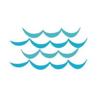 ocean water flat style icon vector