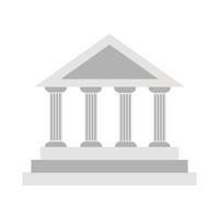 bank building flat detailed style vector