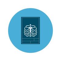 rx medical block and flat style icon vector