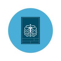 rx medical block and flat style icon vector