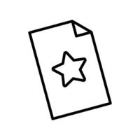 paper document line style icon vector