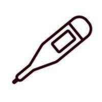 thermometer temperature measure line style vector