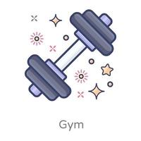 accesorio de fitness gimnasio vector