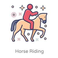 Horse Riding design vector