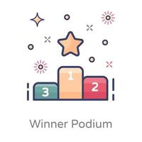 Winner Podium Design vector