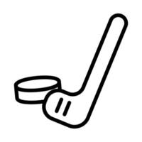 hockey sport equipment line icon vector