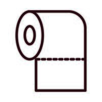 roll bandage line style icon vector