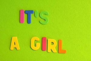 it is a girl lettering photo