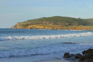 Ocean shore view Spain beach photo