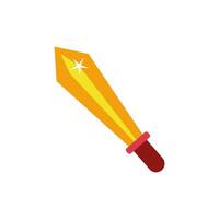 sword fairytale object isolated icon vector