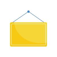 label hanging information isolated icon vector