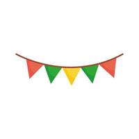 garlands hanging decoration party icon