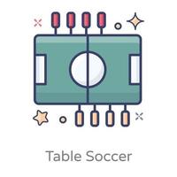 Table Soccer Design vector