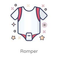 Romper outer Garment vector