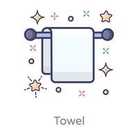 Towel  Body cleaning Tool vector