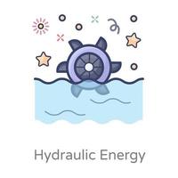 Hydraulic Energy power vector