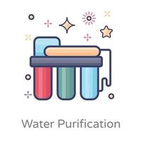 Traditional  Water Filtration vector