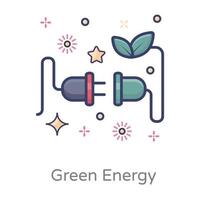 concepto de energía verde vector