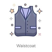 Waistcoat Sleeveless outerwear vector