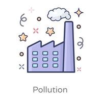 diseño de contaminación del aire vector