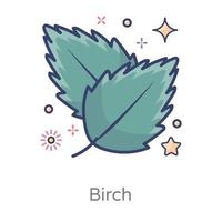 Birch Leaf design vector