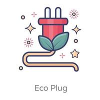 Eco Plug design vector